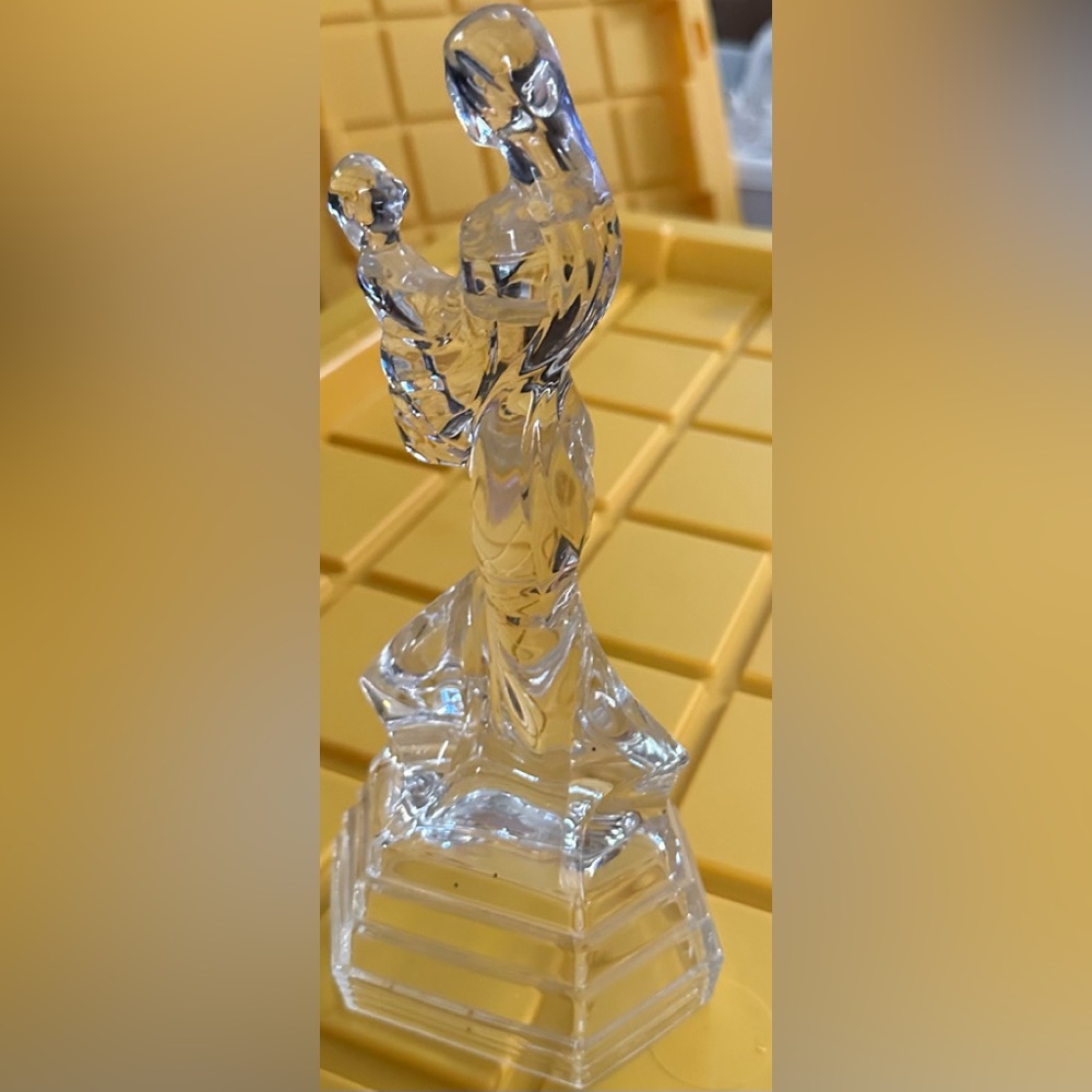 Crystal Figure of Mother and Child
